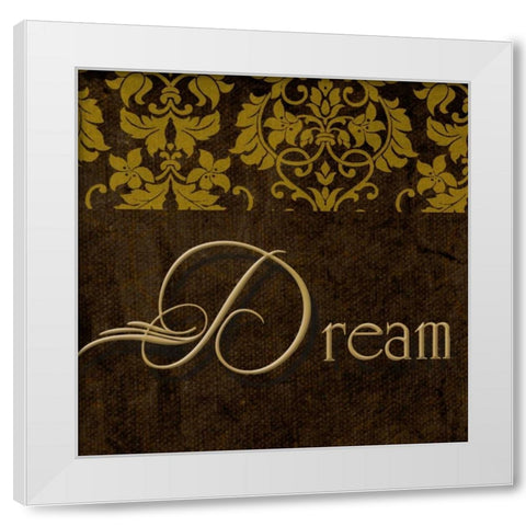 OSCAR GOLD A2 White Modern Wood Framed Art Print by Greene, Taylor