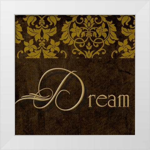 OSCAR GOLD A2 White Modern Wood Framed Art Print by Greene, Taylor