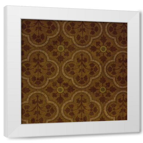 OSCAR GOLD A3 White Modern Wood Framed Art Print by Greene, Taylor