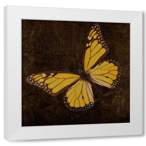 OSCAR GOLD A8 White Modern Wood Framed Art Print by Greene, Taylor