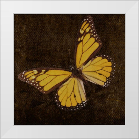 OSCAR GOLD A8 White Modern Wood Framed Art Print by Greene, Taylor