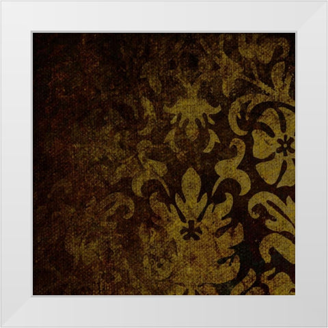 OSCAR GOLD B1 White Modern Wood Framed Art Print by Greene, Taylor
