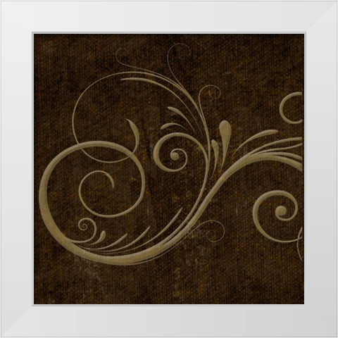 OSCAR GOLD B6 White Modern Wood Framed Art Print by Greene, Taylor