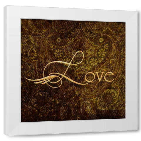OSCAR GOLD B8 White Modern Wood Framed Art Print by Greene, Taylor