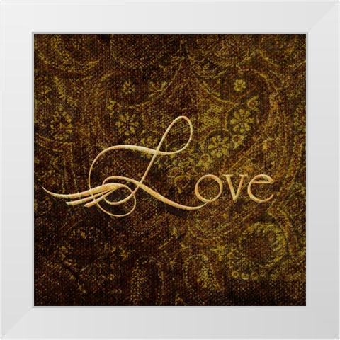 OSCAR GOLD B8 White Modern Wood Framed Art Print by Greene, Taylor