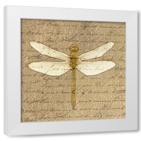 OSCAR GOLD B9 White Modern Wood Framed Art Print by Greene, Taylor