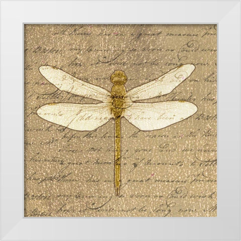 OSCAR GOLD B9 White Modern Wood Framed Art Print by Greene, Taylor