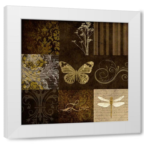 OSCAR GOLD White Modern Wood Framed Art Print by Greene, Taylor