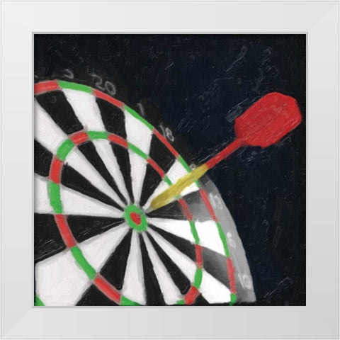 EYE OF THE BULL White Modern Wood Framed Art Print by Greene, Taylor