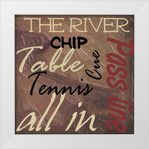 GAMING White Modern Wood Framed Art Print by Greene, Taylor