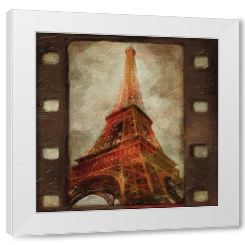 Travel 9 EIFFEL White Modern Wood Framed Art Print by Greene, Taylor