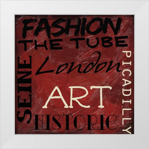Travel 9 K White Modern Wood Framed Art Print by Greene, Taylor