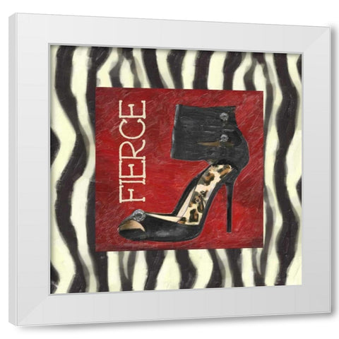 FIERCE SHOE A1 White Modern Wood Framed Art Print by Greene, Taylor