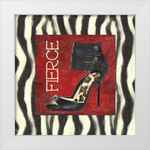 FIERCE SHOE A1 White Modern Wood Framed Art Print by Greene, Taylor