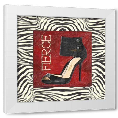 FIERCE SHOE A2 White Modern Wood Framed Art Print by Greene, Taylor