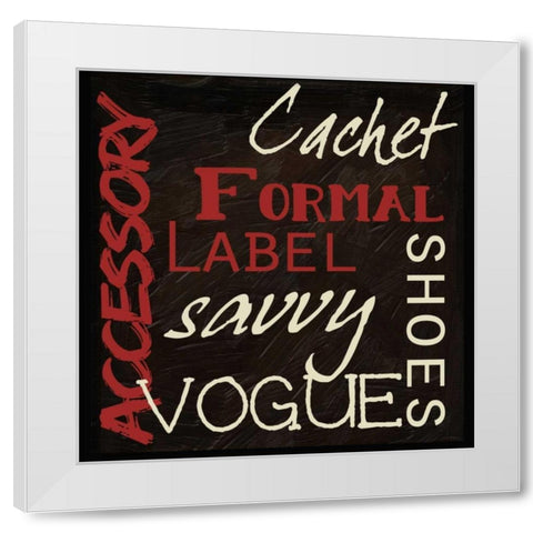 Fashion Patch S2 White Modern Wood Framed Art Print by Greene, Taylor