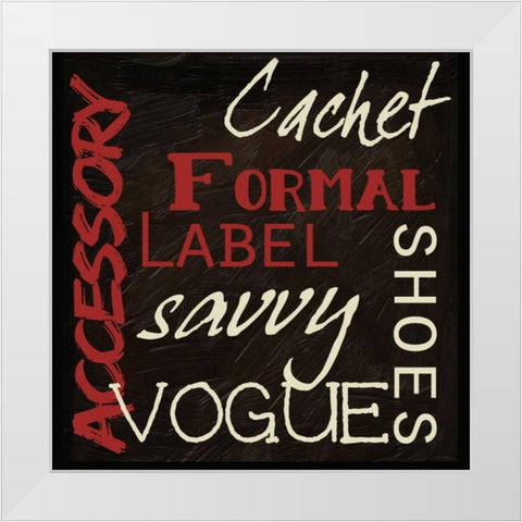 Fashion Patch S2 White Modern Wood Framed Art Print by Greene, Taylor