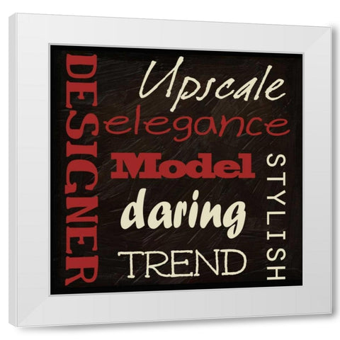 Fashion Patch S6 White Modern Wood Framed Art Print by Greene, Taylor