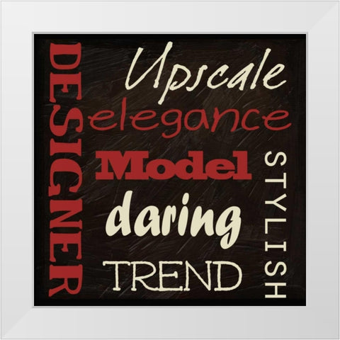 Fashion Patch S6 White Modern Wood Framed Art Print by Greene, Taylor