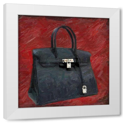 Fashion Bag White Modern Wood Framed Art Print by Greene, Taylor