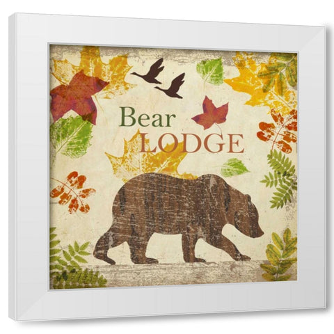 BEAR LODGE A1 White Modern Wood Framed Art Print by Greene, Taylor