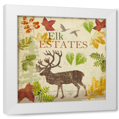 ELK B2 White Modern Wood Framed Art Print by Greene, Taylor