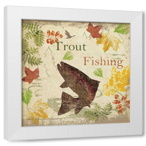 TROUT TEVERN D1 White Modern Wood Framed Art Print by Greene, Taylor