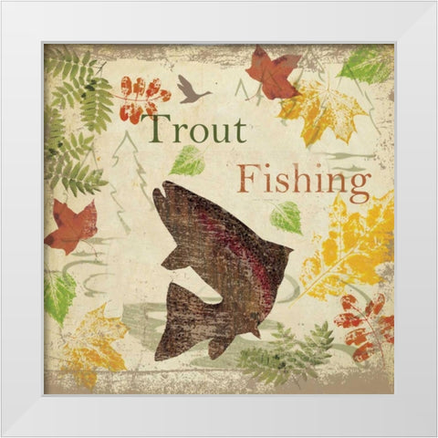 TROUT TEVERN D1 White Modern Wood Framed Art Print by Greene, Taylor