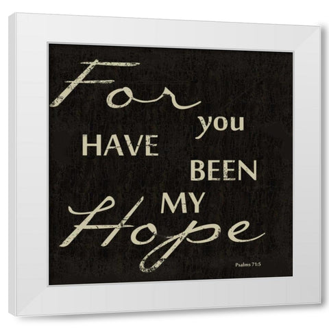 MY HOPE White Modern Wood Framed Art Print by Greene, Taylor