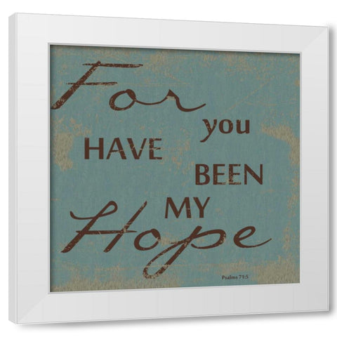 MY HOPE White Modern Wood Framed Art Print by Greene, Taylor