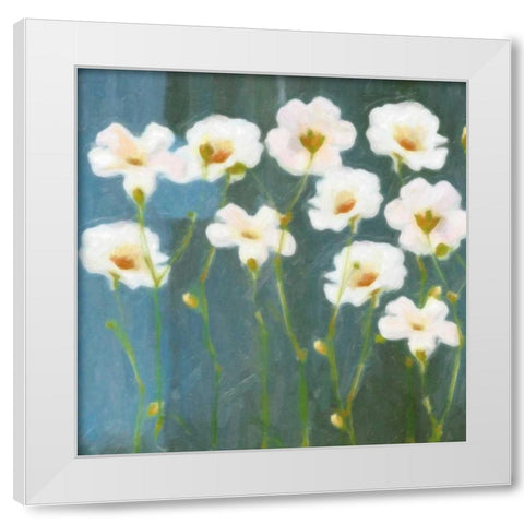 WHITE FLOWER FIELD I White Modern Wood Framed Art Print by Greene, Taylor