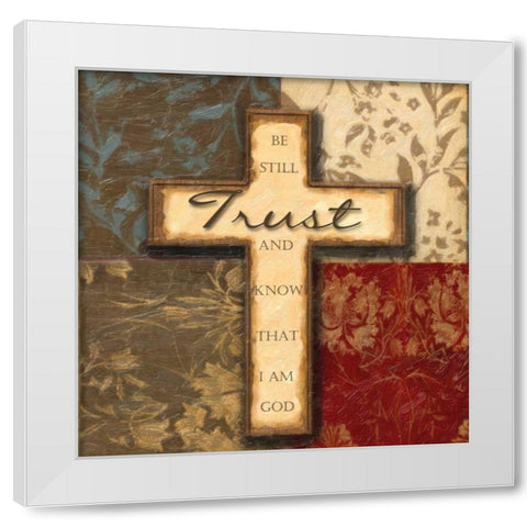 TRUST White Modern Wood Framed Art Print by Greene, Taylor