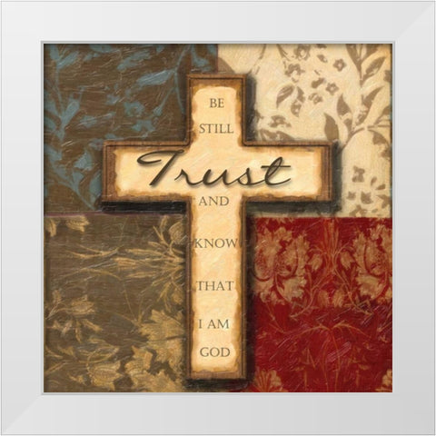 TRUST White Modern Wood Framed Art Print by Greene, Taylor