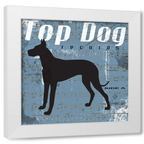 TOP DOG A1 White Modern Wood Framed Art Print by Greene, Taylor