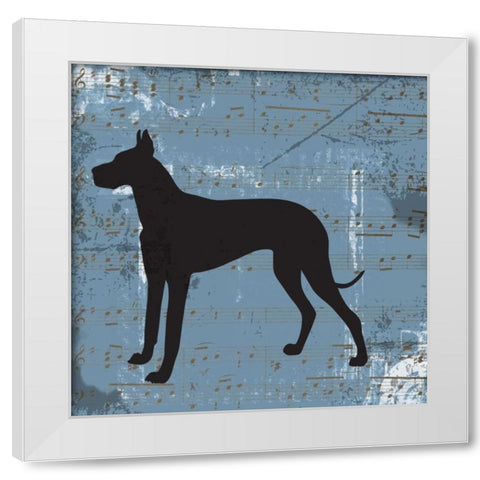TOP DOG A2 White Modern Wood Framed Art Print by Greene, Taylor