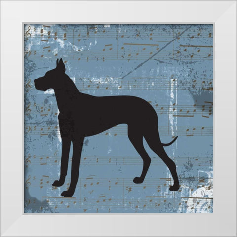TOP DOG A2 White Modern Wood Framed Art Print by Greene, Taylor