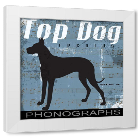 TOP DOG A White Modern Wood Framed Art Print by Greene, Taylor