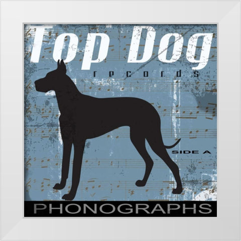 TOP DOG A White Modern Wood Framed Art Print by Greene, Taylor