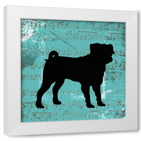 BULL DOG B2 White Modern Wood Framed Art Print by Greene, Taylor