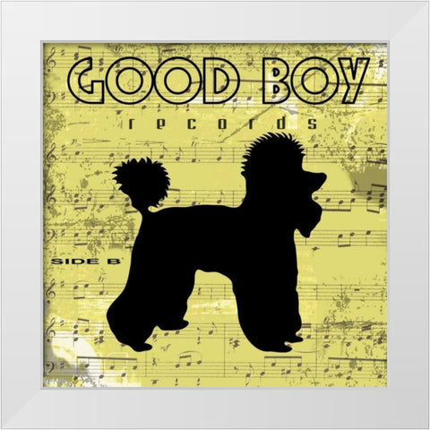 Good Boy C1 White Modern Wood Framed Art Print by Greene, Taylor