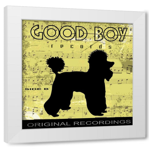 Good Boy White Modern Wood Framed Art Print by Greene, Taylor