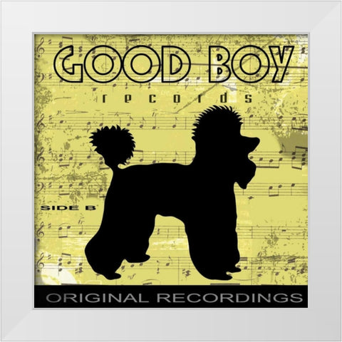 Good Boy White Modern Wood Framed Art Print by Greene, Taylor