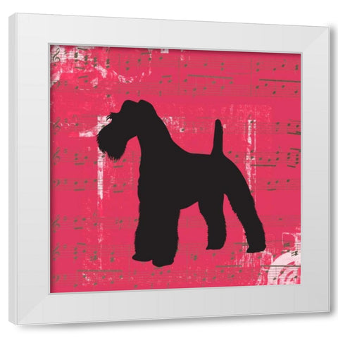 Schnauzer D2 White Modern Wood Framed Art Print by Greene, Taylor