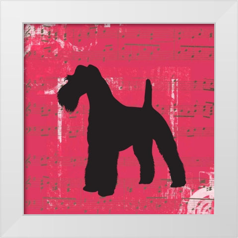 Schnauzer D2 White Modern Wood Framed Art Print by Greene, Taylor