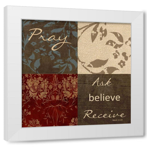 PRAY REV White Modern Wood Framed Art Print by Greene, Taylor