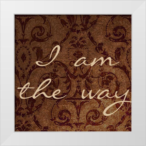 I Am The Way White Modern Wood Framed Art Print by Greene, Taylor