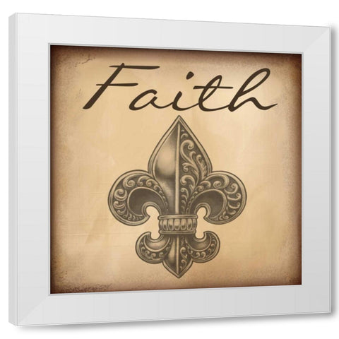 Faith A9 White Modern Wood Framed Art Print by Greene, Taylor
