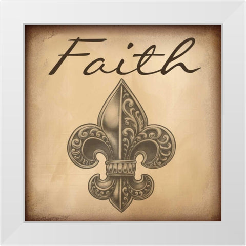 Faith A9 White Modern Wood Framed Art Print by Greene, Taylor
