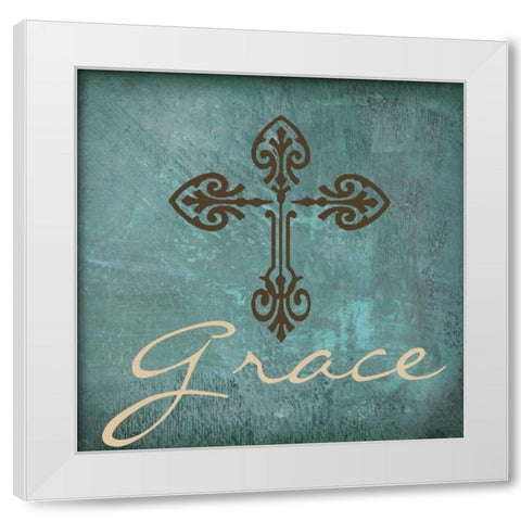 Grace White Modern Wood Framed Art Print by Greene, Taylor
