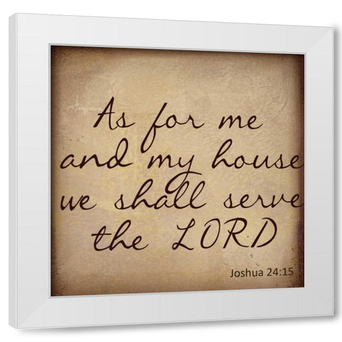 THE LORD White Modern Wood Framed Art Print by Greene, Taylor